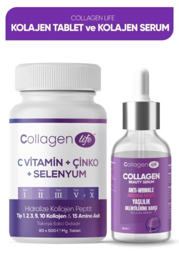 Collagen Life 5 Tip Kolajen Tip 1, Tip 2, Tip 3, Tip 5, Tip 10 + Kolajen Serum 2 Li Fırsat Seti
