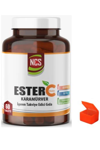 Ncs Ester C Vitamini 1000 Mg Kara Mürver 60 Tablet-hap Kutusu