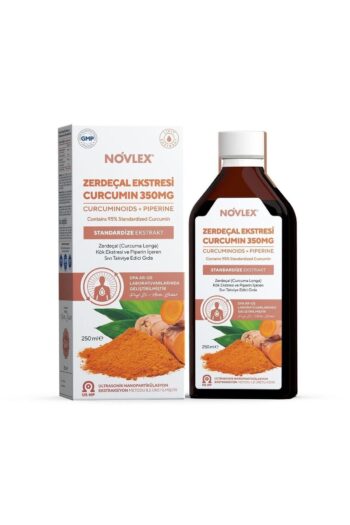 novlex Zerdeçal - Curcumin (Turmeric) ve Piperin Ekstraktı (Ekstresi) İçeren Takviye Edici Gıda 250 ml