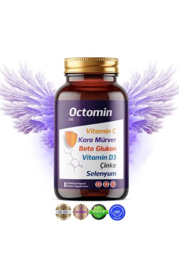 OCTOMİN Vitamin C Kara Mürver Beta Glukan Vitamin D3 Çinko Selenyum 30 Kapsül