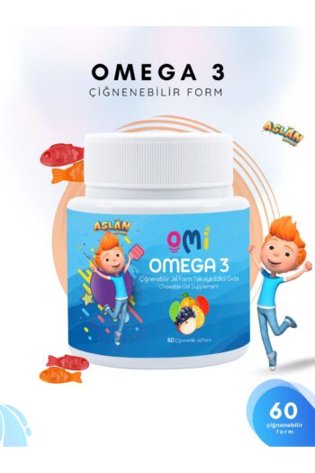OMİ Omi Omega 3 Çiğnenebilir Jel Form 60 Gummies Yumuşak Şeker - Aslan Buluşçu Trt Çocuk