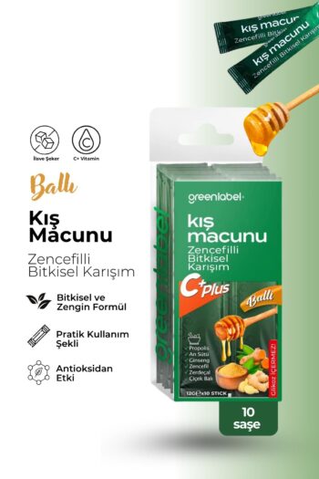 Green Label Zencefilli Propolisli Kış Macunu Stick 12g. X 10 Adet