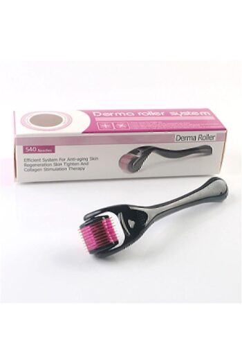 Genel Markalar Titanyum Uçlu 540 Iğneli Derma Roller 1 mm Iğne Cilt Yüz Vücut Yenileme Masaj Aleti