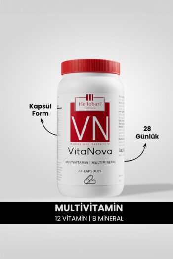 Hellobari Formula VitaNova | Multivitamin | Multimineral | 28 Kapsül