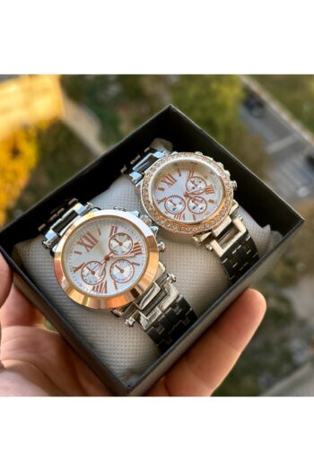 İSTLİV Sevgili Çift Gold Çelik Kasa Analog Kol Saati