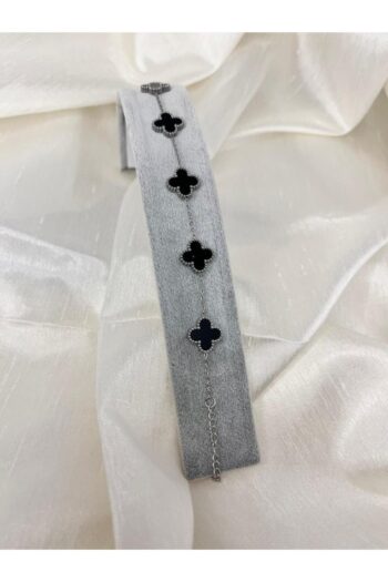 stainless steell van cleef (yonca) model silver bileklik