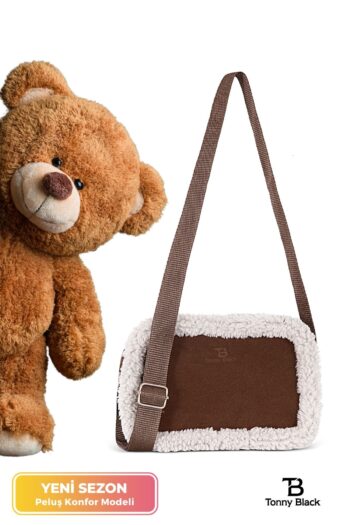 Tonny Black Orijinal Kürklü Peluş Mini Çapraz Askılı Nubuk Sevgililer Günü Sevgiliye Kadına Hediye Omuz Çantası