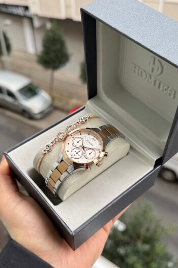 Homies ROSE GOLD VE GÜMÜŞ KADIN KOL SAATİ ORJİNAL HEDİYELİK KUTUSU BİLEKLİK HEDİYELİ.HJM7553544