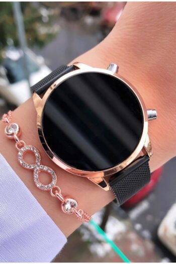 pullmarkt Çelik Hasır Kordon Unisex Kol Saati Genç Led Saatleri