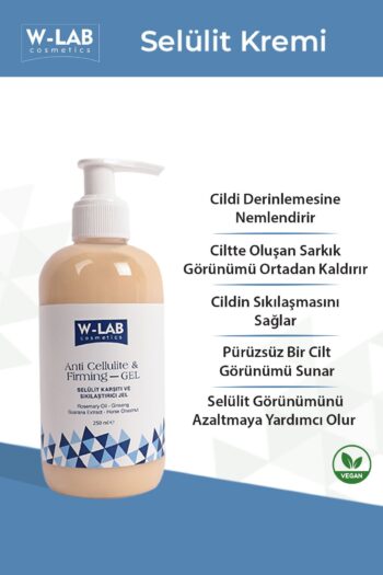 W-Lab Kozmetik Selülit Karşıtı Ve Sıkılaştırıcı Jel 250 ml