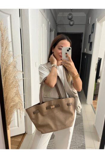 hill bag Kadın Süet Siyah Çıt Çıt Kapama Tasarım Suni Deri Kemerli Astarlı El Kol Ve Omuz Çantası