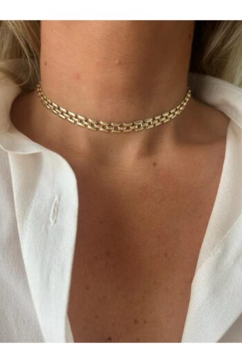 Rossetto Atelier Altın Kaplama Vintage Tasma Choker Kolye