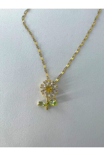 ROA JEWELRY Kararmaz çelik papatya gold kolye