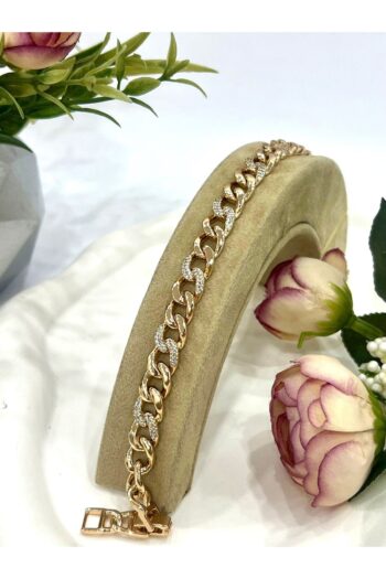 XUPING JEWELRY Taş Detaylı Gurmet Gold Bileklik (18k Gold/17+2cm)