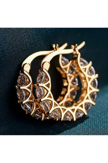 SE Jewellery Gold Kubik Zirkon Taşlı Gösterişli Kadın Küpe