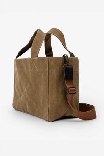 Goo Leather Goods Kanvas Askılı Günlük Kullanım Omuz Ve El Çantası Tote Bag - Sert Kumaş