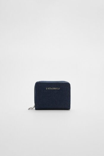 Stradivarius Dikdörtgen denim cüzdan