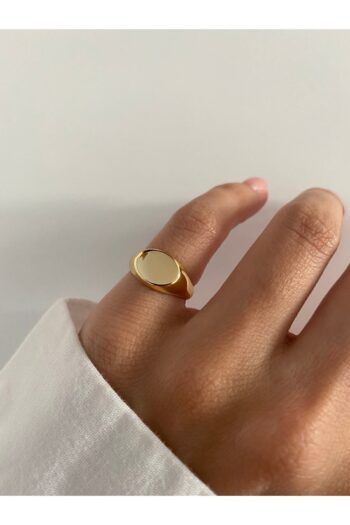 ringbox Kadın Gold Oval Serçe Parmak Şövalye Yüzük
