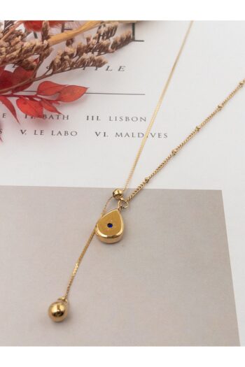 Siya Silver Zirkon Taşlı Damla Model Asansörlü Çelik Kolye