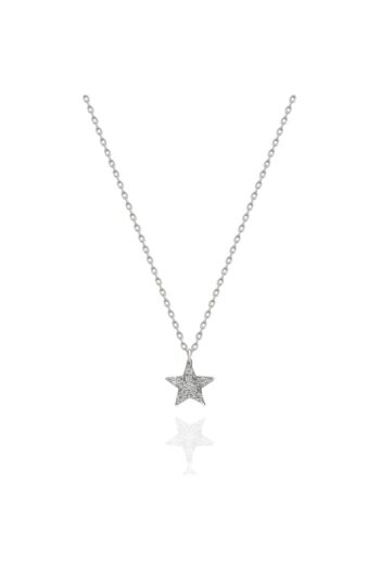 erkoç gold & silver Gümüş Taşlı Küçük Yıldız Kolye 925 Ayar