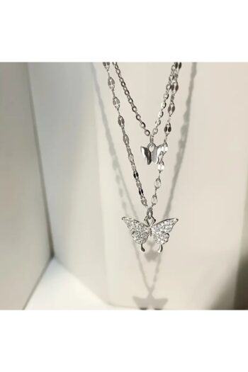FASHİON JEWELRY İkili Kelebekli Bijuteri Kolye