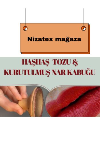 VİSKOYAT Geleneksel Fas Kırmızı Ruj - Otantik El Yapımı Kozmetik - doğal ruj