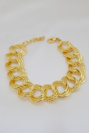 Bijoux Gold 22 Ayar Altın Kaplama Samanyolu Zincir Bileklik