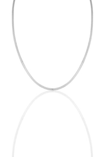 Söğütlü Silver Gümüş Italyan Yassı Zincir Kolye Altın Sgtl11757