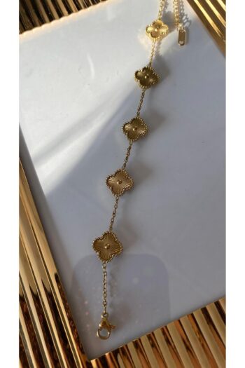 ZÜMRA Van Cleef Gold Kadın Çelik Bileklik