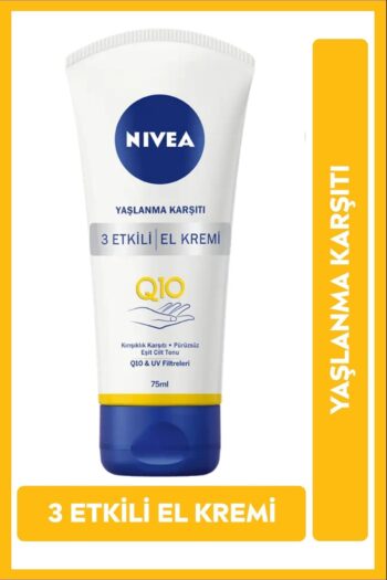 NIVEA Q10 Yaşlanma Karşıtı 3 Etkili El Bakım Kremi 75ml, UV Filtresi, Nemlendirici, Cilt Tonu Eşitleyici