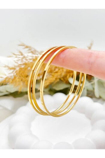 DSTSTORE Ajda Bilezik Gold Çelik Kadın Bileklik 58 - 62 Mm