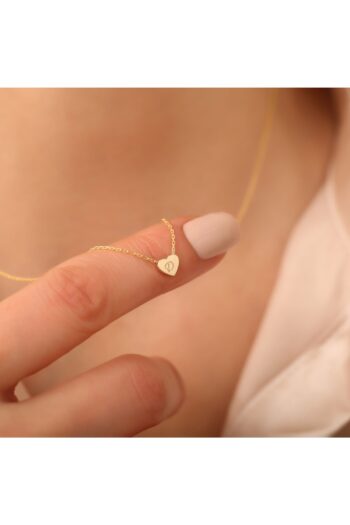 EskiJewelry 925 Ayar Gümüş Kalpli Harf Kolye