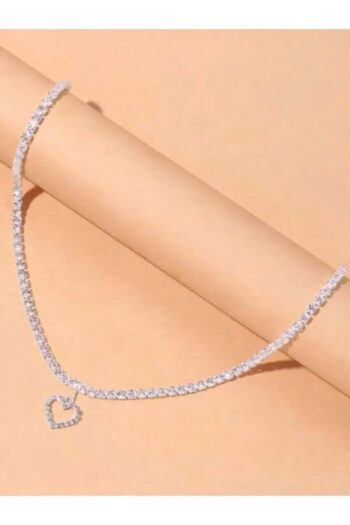 Everglow Jewelry Kalp Detaylı Kristal Taşlı Rhinestone Kalpli Kolye