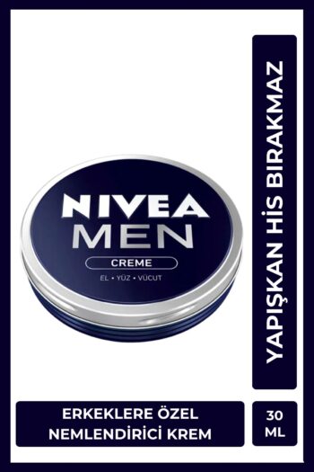 NIVEA MEN Erkek Creme 30ml, Yoğun Nemlendirici, Yağlı ve Yapışkan His Bırakmaz, Hızlı Emilir, El Vücut Yüz