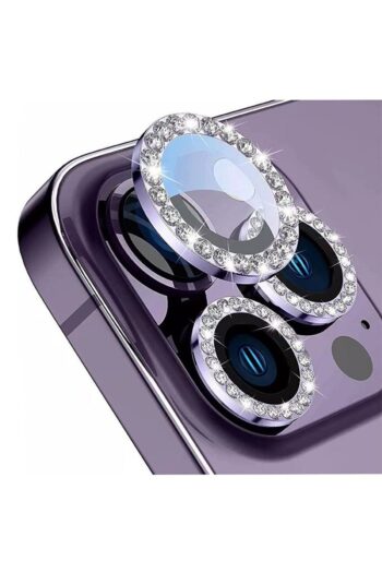 KVK PRİVACY Iphone 14 Pro Max / 14 Pro Uyumlu Derin Mor Taşlı Kamera Lensi Koruyucu