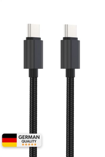 Woyax iPhone 15 15 Pro 15 Pro Max 15 Plus Uyumlu Örgülü Type-c To Type-c Şarj Kablosu 120 cm