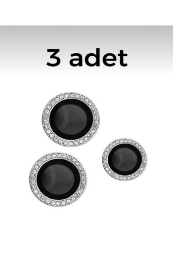 SOLİD CASE Xiaomi Redmi 13 4g Uyumlu Metal Süslü Taşlı Temperli Lens Koruyucu