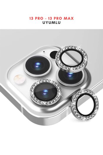 innovicase İphone 13 Pro / 13 ProMax Uyumlu Taşlı Kamera Lens Koruyucu
