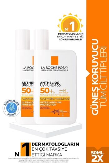 La Roche Posay Tüm Cilt Tipleri İçin Uygun Yüz Cilt Bakım Seti: Antehlios Uvmune Fluid Güneş Kremi SPF50+ 50ML X2