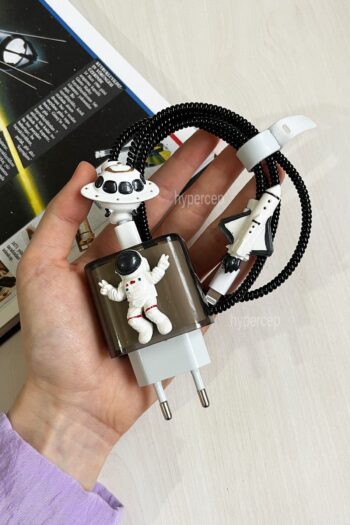 WANNA PROTECT Iphone 18-20w Uyumlu Şarj Kablosu Başlığı Adaptörü Koruma Kablo Koruyucu Kılıfı 5'li Set