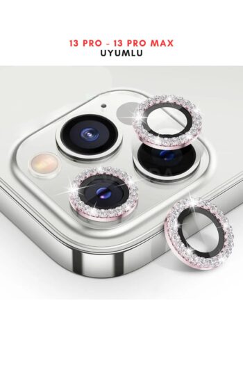 innovicase İphone 13 Pro / 13 Pro Max Uyumlu Taşlı Kamera Lens Koruyucu