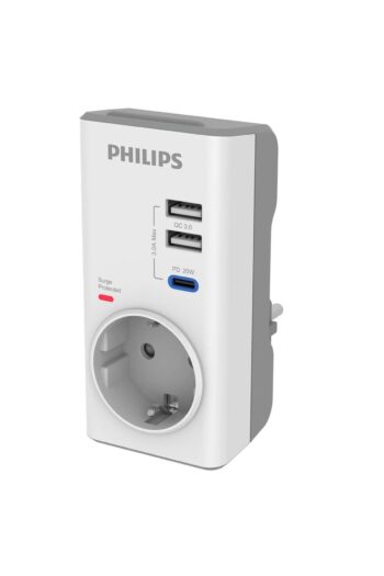 Philips Aşırı Gerilim Adaptörü CHP8010W/10 1X USB-c 2X USB-A PD20WQC 3.0
