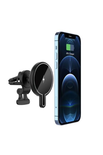 UnDePlus Magsafe Kablosuz Wireless Şarjlı Araç Telefon Tutucu Ayaklı Magnetic Iphone 14 13 12 Pro Max Mini T9