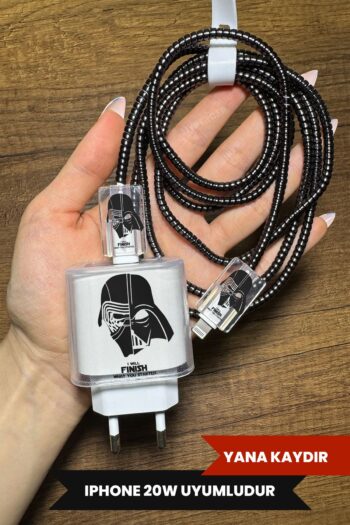 WANNA PROTECT iPhone 18W/20W Uyumlu Şeffaf Şarj Başlığı Adaptörü Koruma Kablo Koruyucu Kılıfı 5'li Koruma Seti