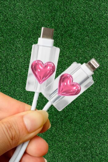 WANNA PROTECT Type-C - Lightning Iphone  Samsung Xiaomi Uyumlu Yumuşak Silikon Kablo Ucu Koruyucu