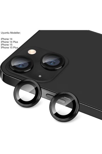 EVAX (METAL LENS) Iphone 14 / 14 Plus / 15 / 15 Plus Uyumlu Kamera Koruyucu Lens Metal Çerçeveli 3'lü Set