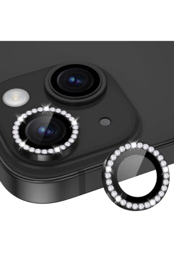 POWELL İphone 13 / 13mini Uyumlu 2adt Taşlı Siyah Taşlı Kamera Koruyucu Cam Ve Lens Koruma
