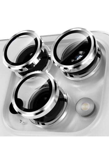 HyperAge Iphone 15 Pro Max & 15 Pro Kamera Koruyucu Metal Çerçeve 9 Kat Sertleştirilmiş Cam Gümüş [3'lü Set]