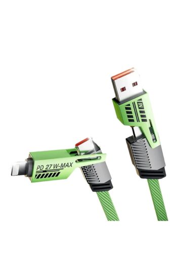 Etiget 4in1 PD 65 Watt Type-C/27 Watt iPhone Halat Örgü Kırılmaz Uç 1.5MT Hızlı Şarj ve Data Kablosu