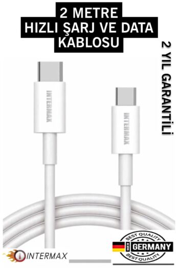 intermax Iphone15/16 Pro/promax Ve Samsung Uyumlu 60watt 2metre Type-c To Type-c Hızlı Şarj Ve Data Kablosu